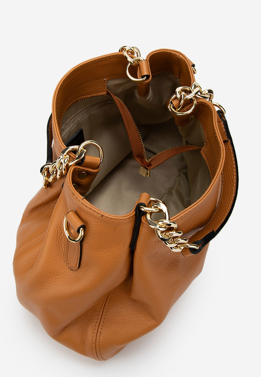 Kiaya camel természetes bőr táska