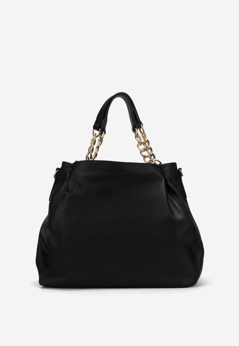 Kiaya fekete természetes bőr táska