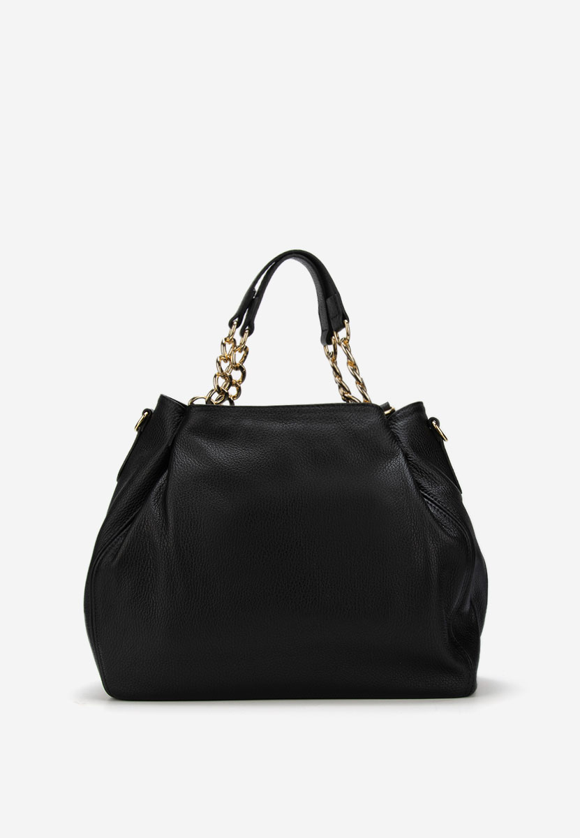 Kiaya fekete természetes bőr táska