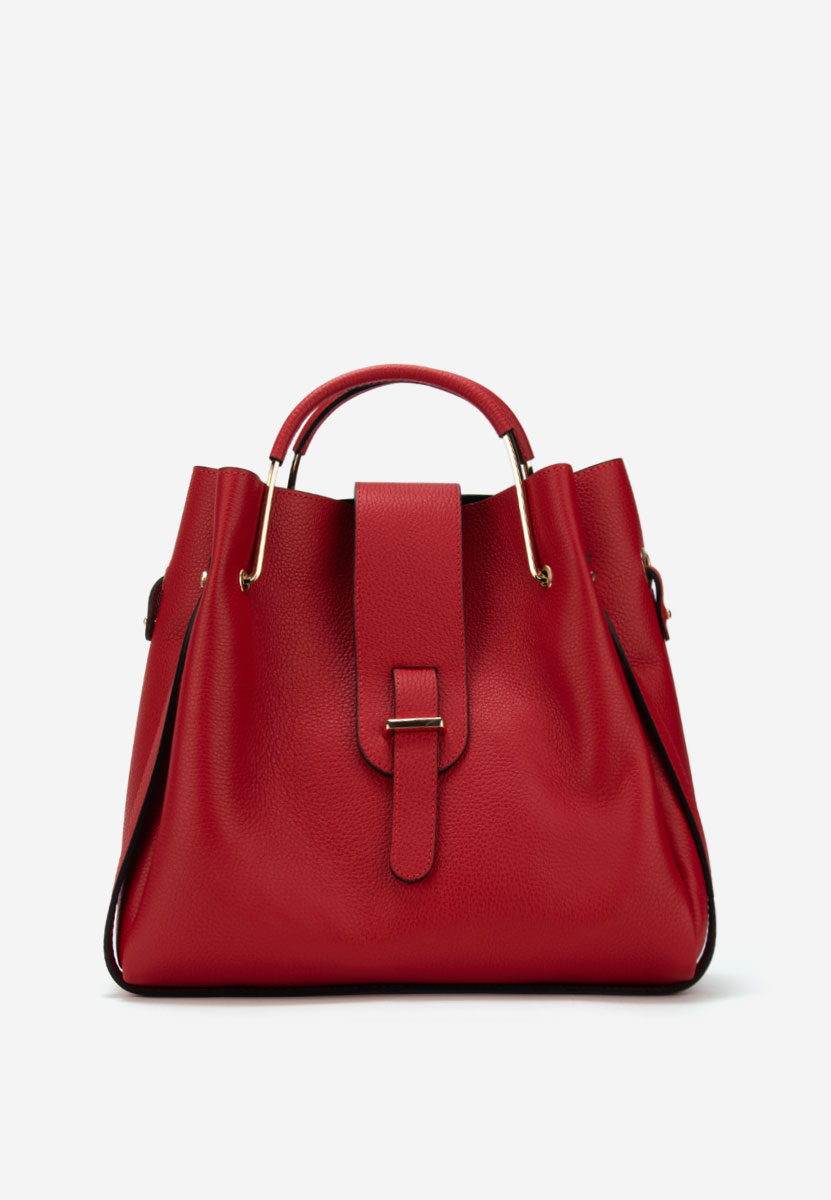 Acassia piros természetes bőr táska