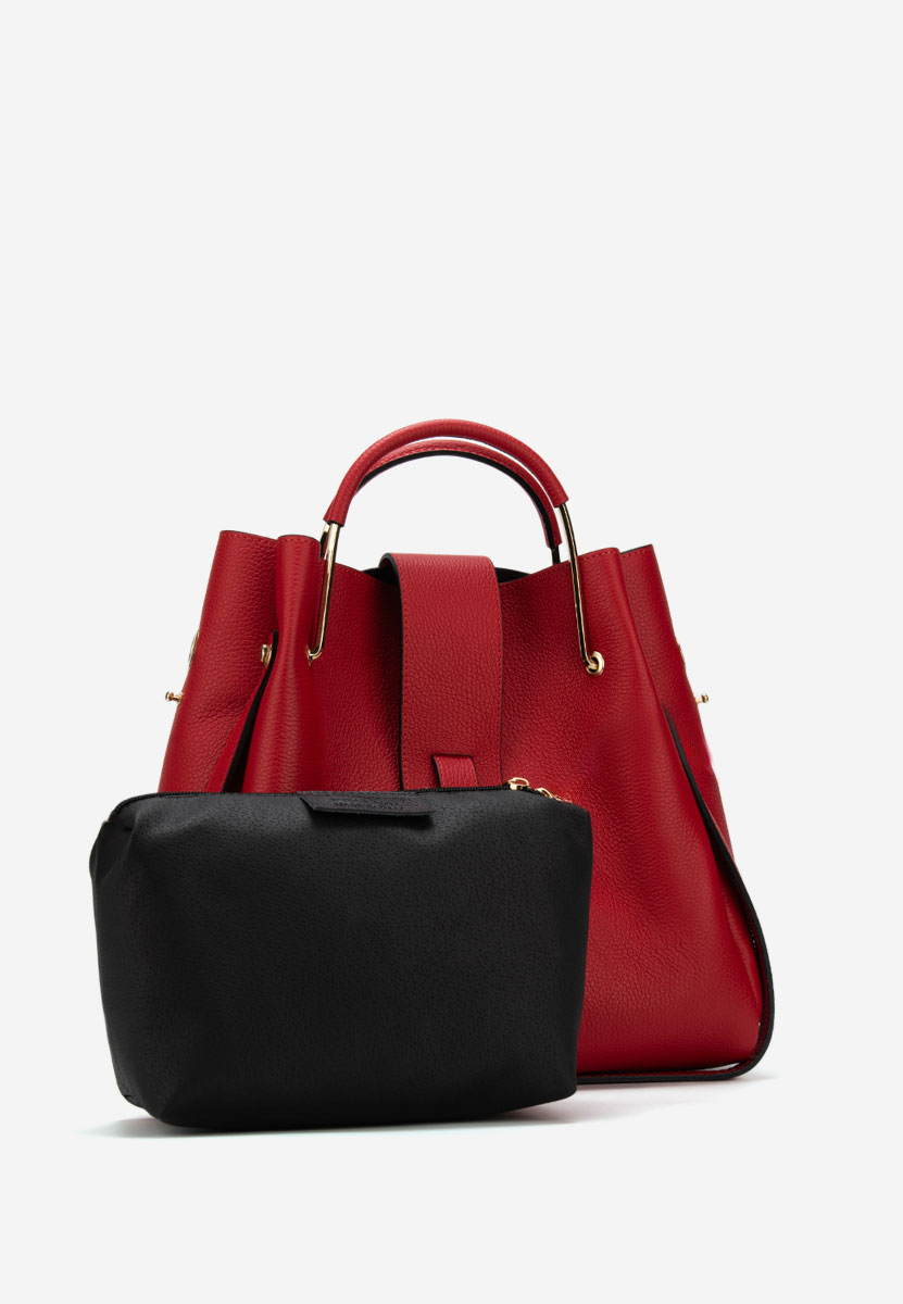 Acassia piros természetes bőr táska