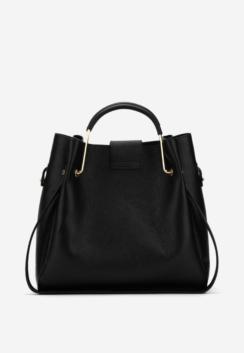 Acassia fekete természetes bőr táska