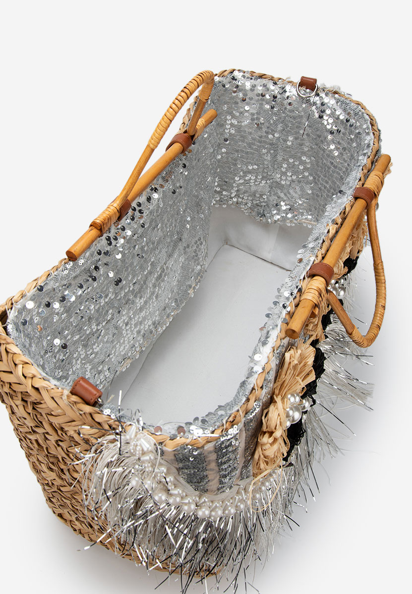 Jasmina ezüst kézitáska