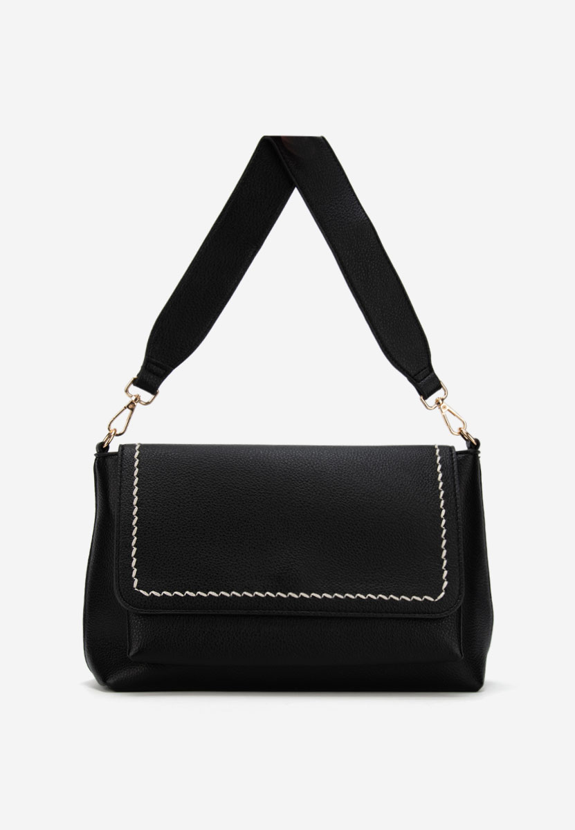 Crisstela fekete válltáska