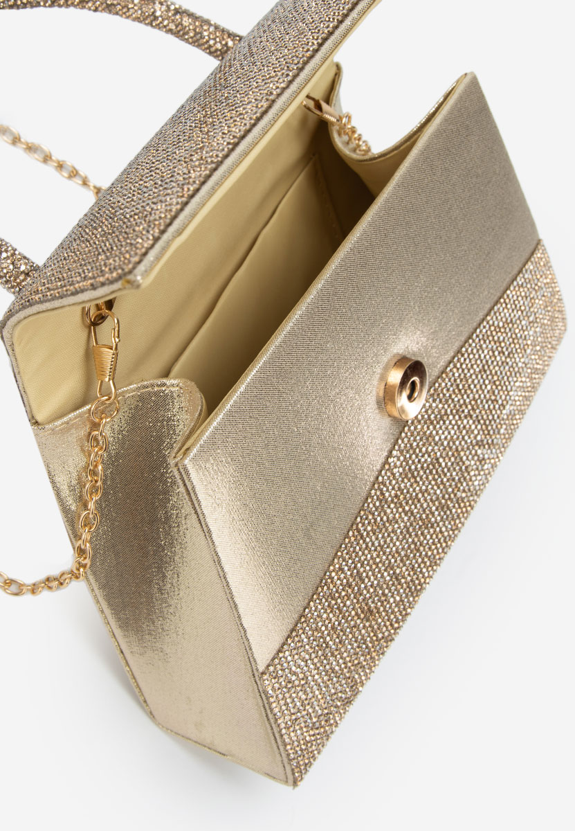 Lenisa aranyszínü kézitáska