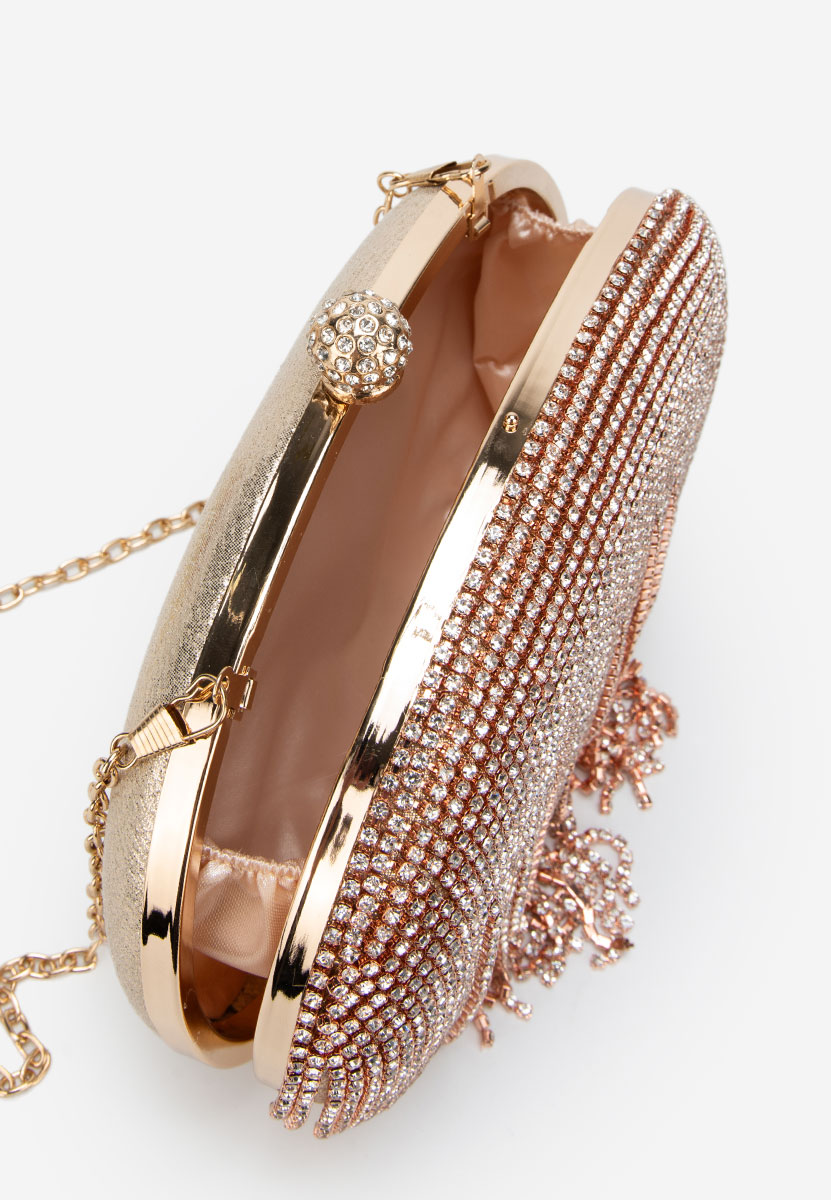 Avalina pezsgő színű kézitáska