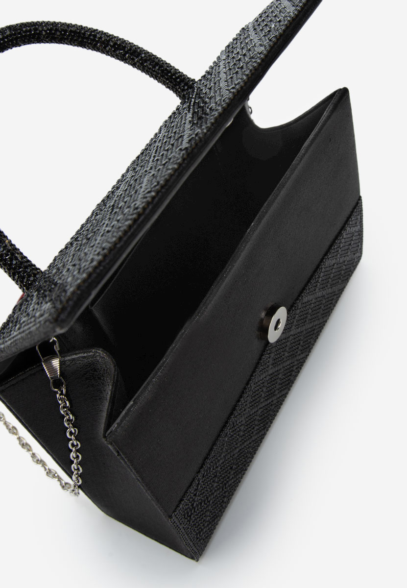 Karolima fekete kézitáska