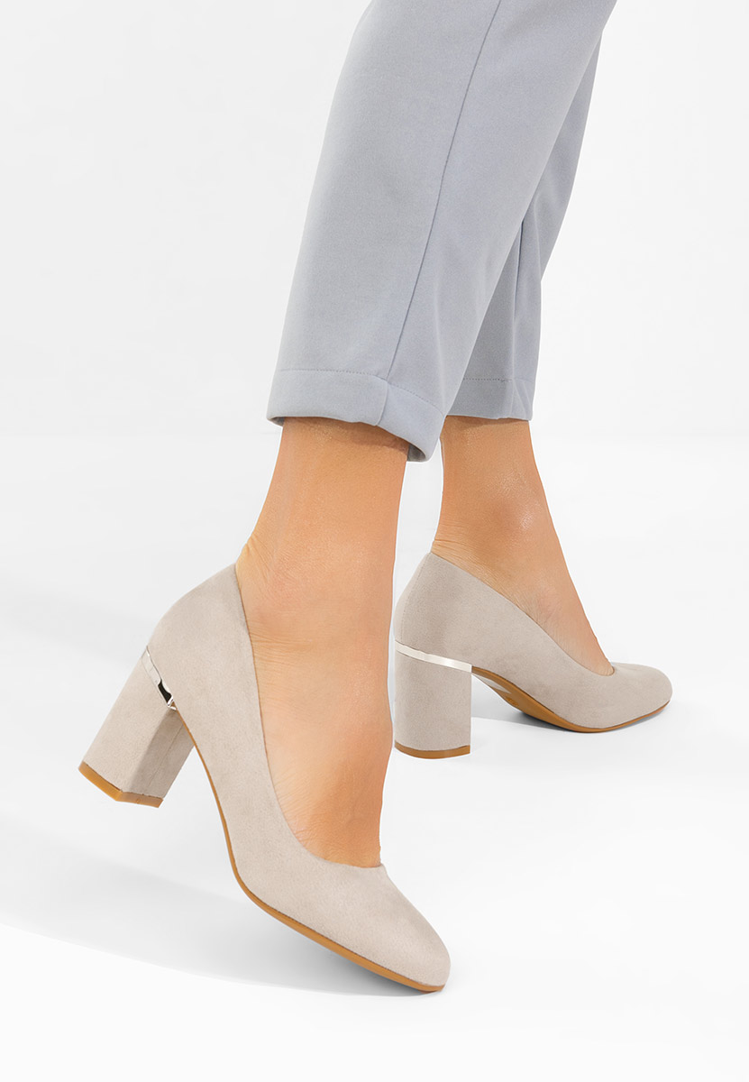 Izaya szürke vastag sarkú magassarkú 