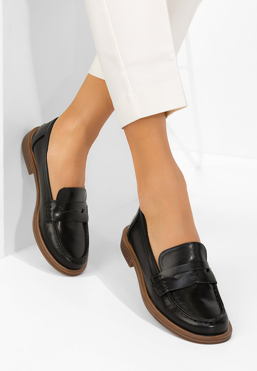 Zayrie fekete női mokaszin