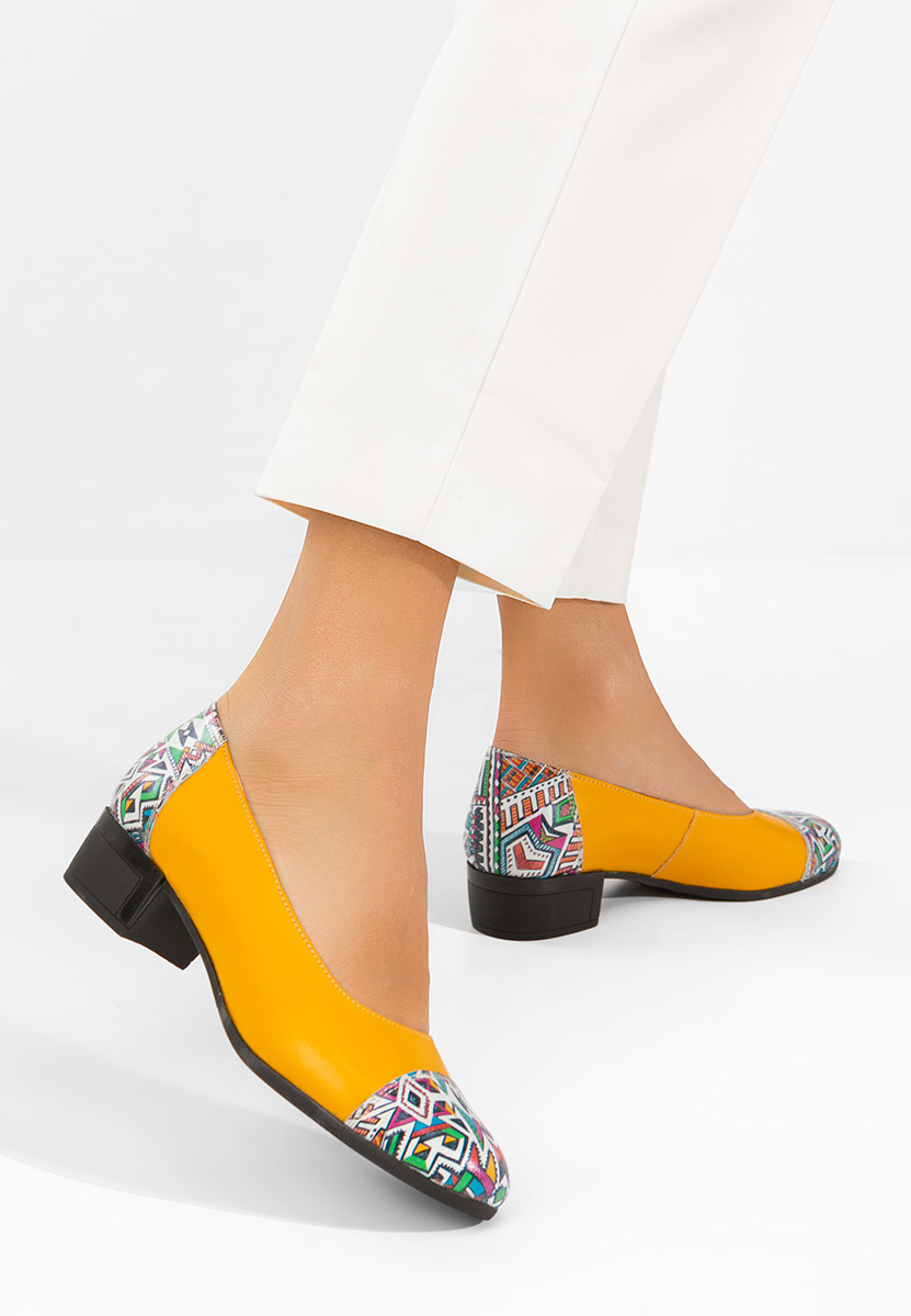 Selinna sárga bőr cipő