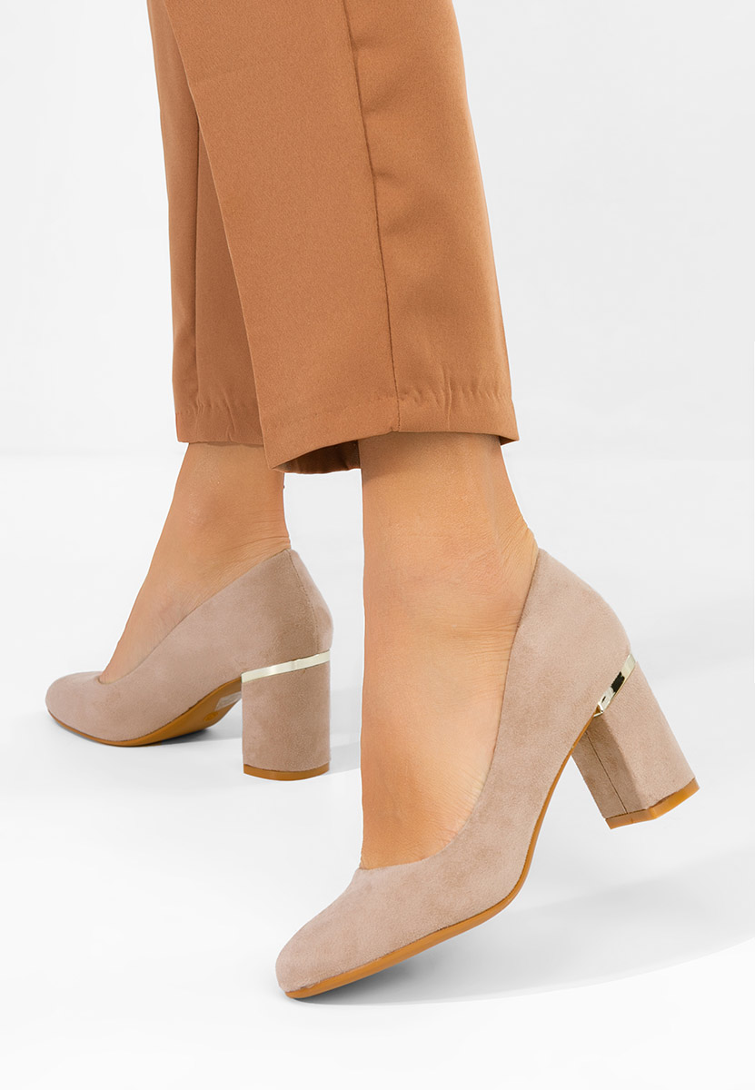 Izaya khaki vastag sarkú magassarkú 