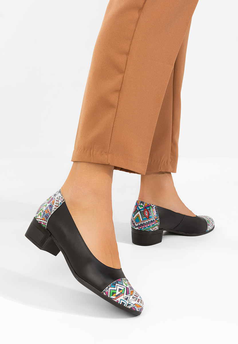 Selinna fekete bőr cipő