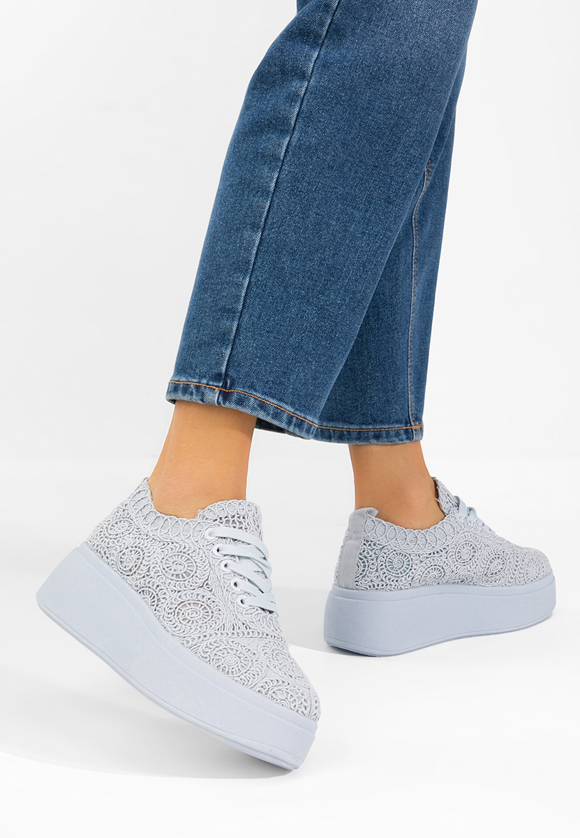Anneira kék telitalpú platform sneaker