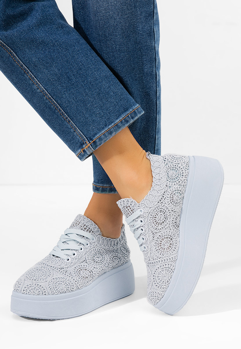 Anneira kék telitalpú platform sneaker