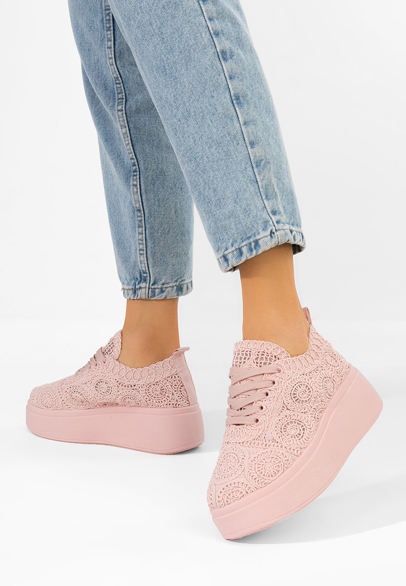 Anneira rózsaszín telitalpú platform sneaker
