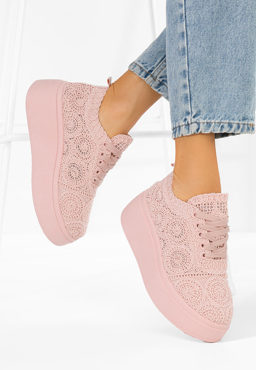 Anneira rózsaszín telitalpú platform sneaker