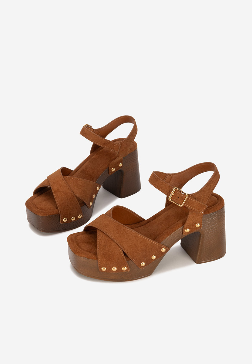 Radiana camel vastag sarkú szandál 