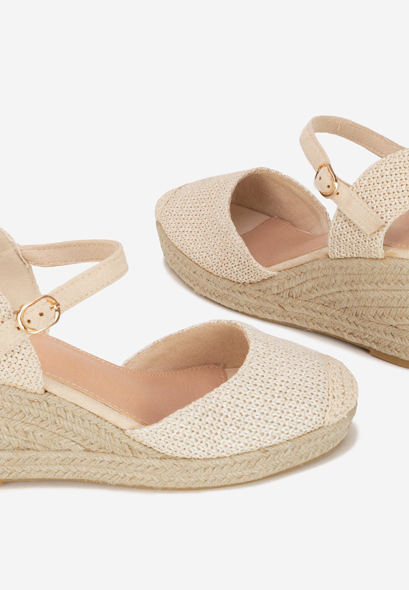 Paty bézs espadrilles szandál