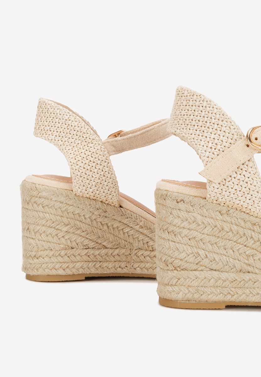 Paty bézs espadrilles szandál