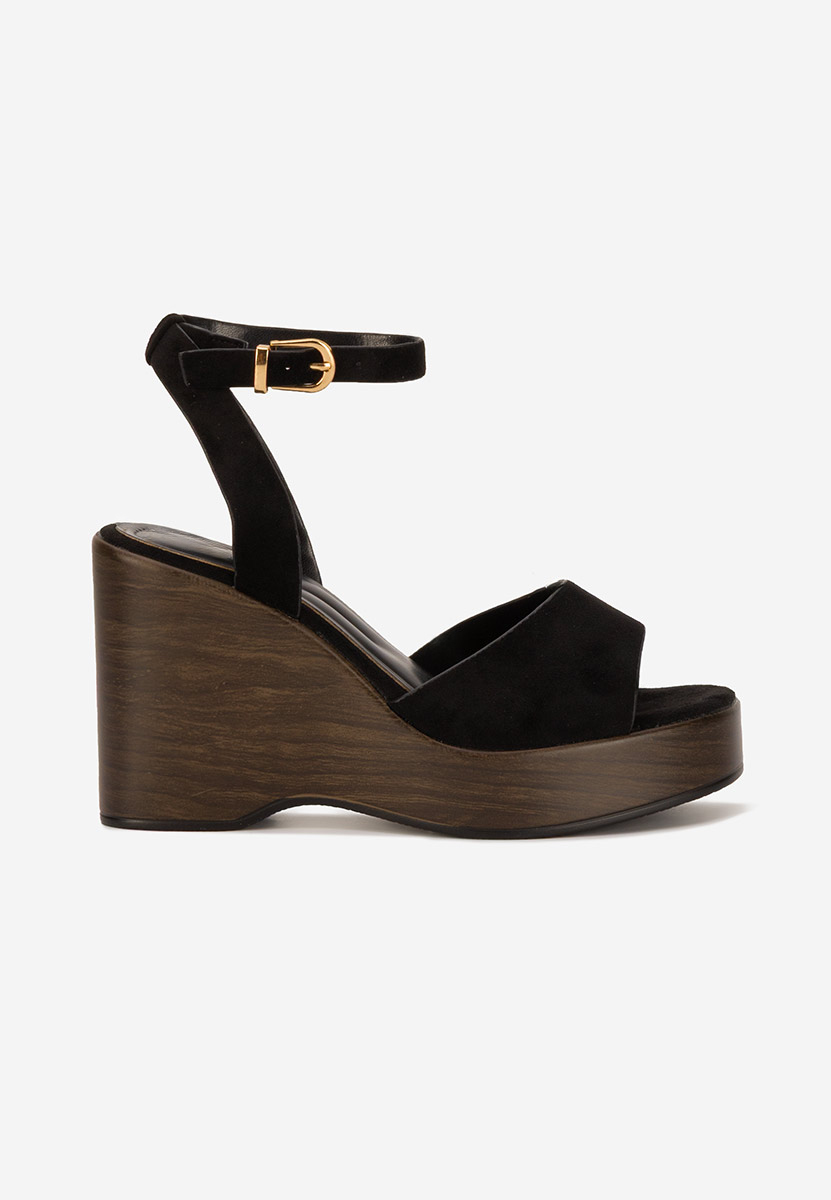 Febiana fekete platform szandál