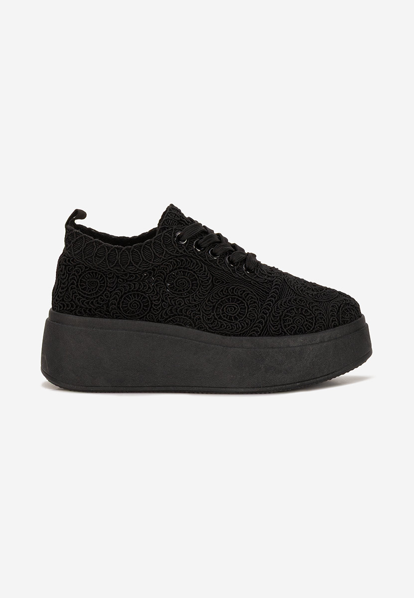 Anneira fekete telitalpú platform sneaker