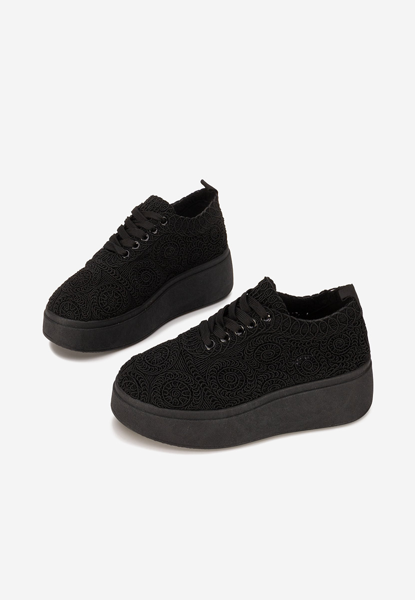 Anneira fekete telitalpú platform sneaker