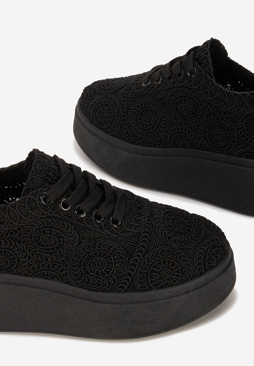 Anneira fekete telitalpú platform sneaker