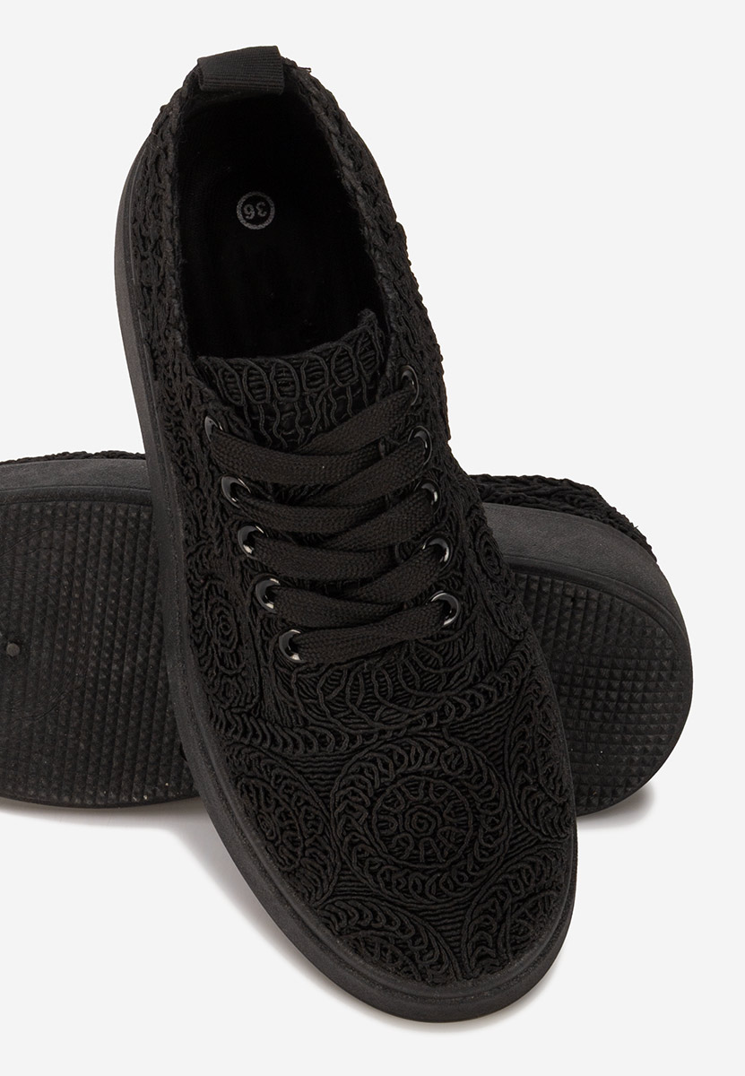 Anneira fekete telitalpú platform sneaker