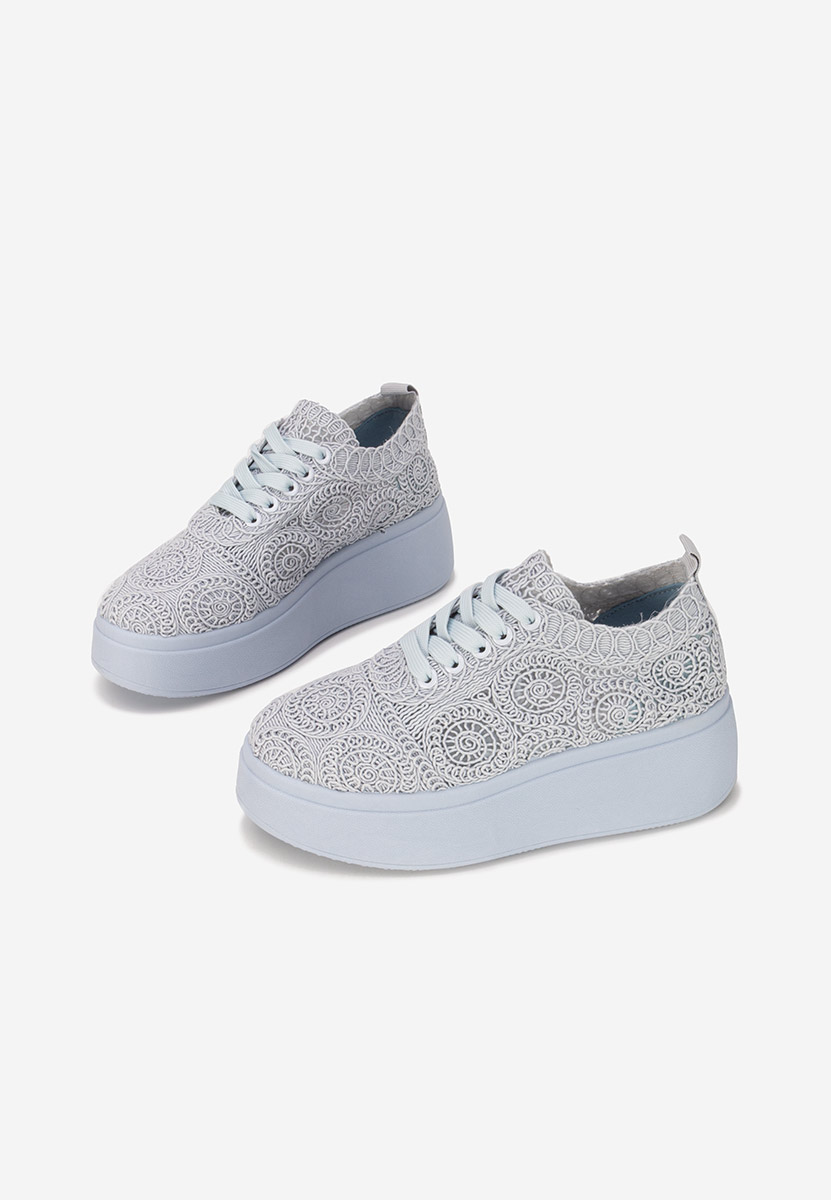 Anneira kék telitalpú platform sneaker