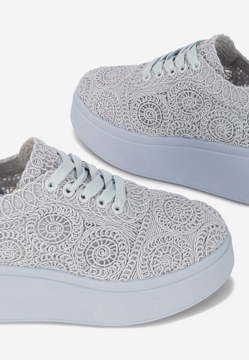 Anneira kék telitalpú platform sneaker