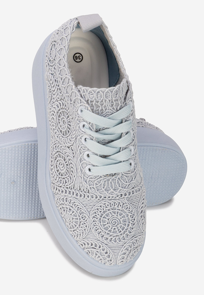 Anneira kék telitalpú platform sneaker