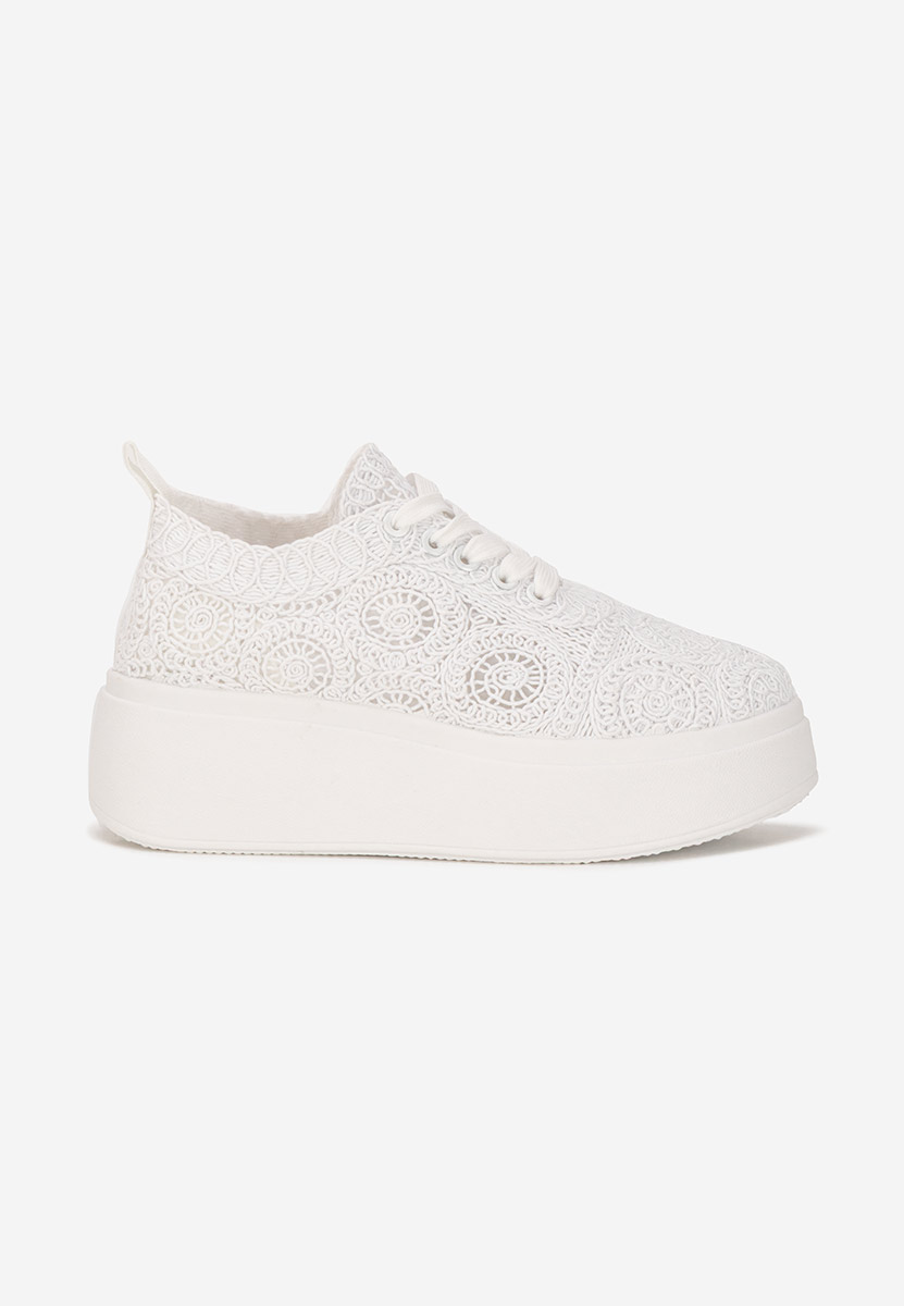 Anneira fehér telitalpú platform sneaker