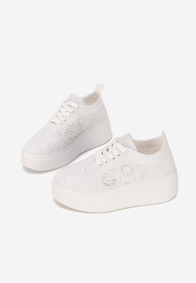 Anneira fehér telitalpú platform sneaker