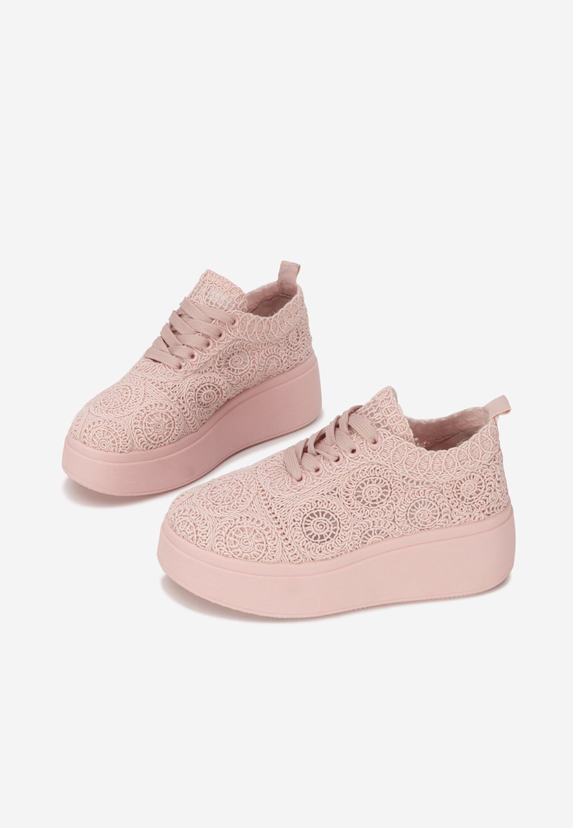 Anneira rózsaszín telitalpú platform sneaker