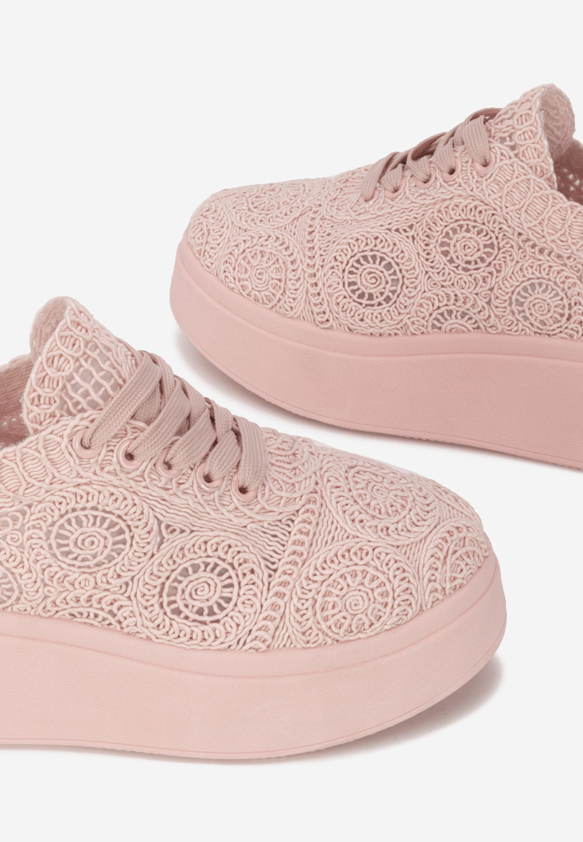 Anneira rózsaszín telitalpú platform sneaker