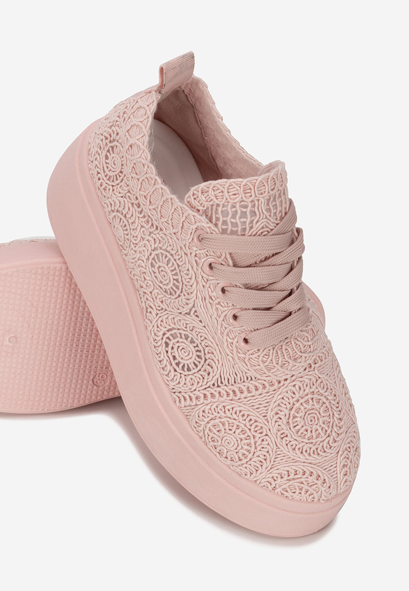 Anneira rózsaszín telitalpú platform sneaker