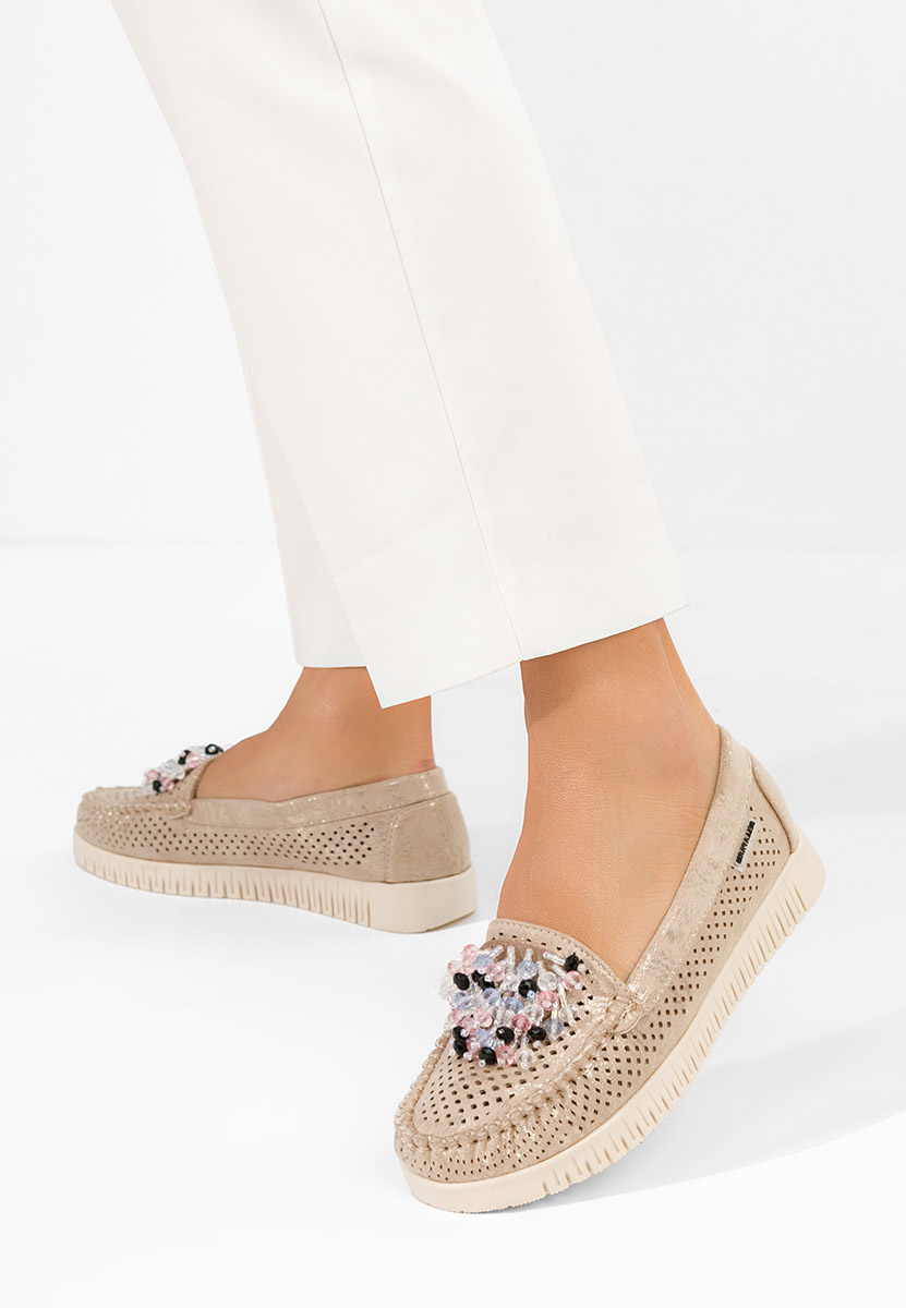 Lynna v2 aranyszínü női mokaszin