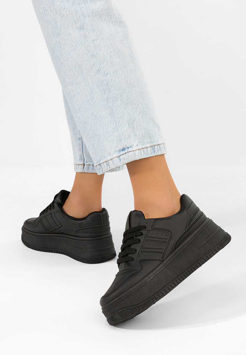 Liorna fekete telitalpú platform sneaker