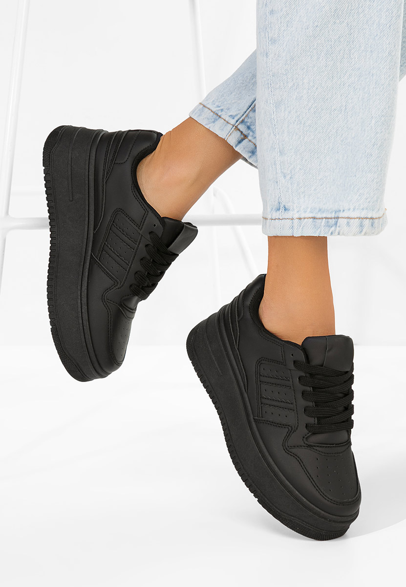 Liorna fekete telitalpú platform sneaker