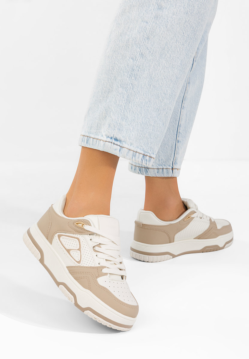 Damarya khaki telitalpú platform sneaker