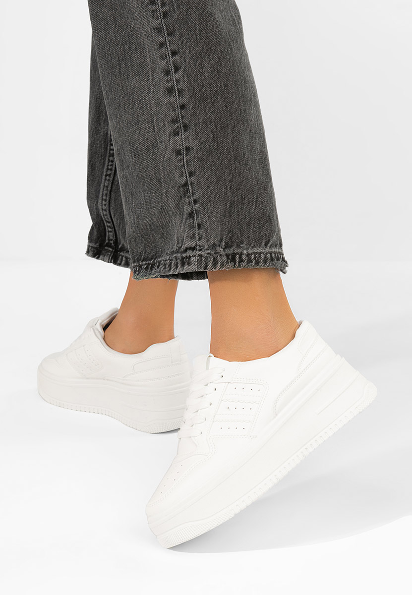 Liorna fehér telitalpú platform sneaker