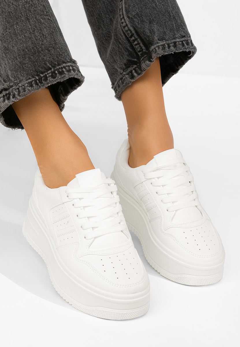 Liorna fehér telitalpú platform sneaker