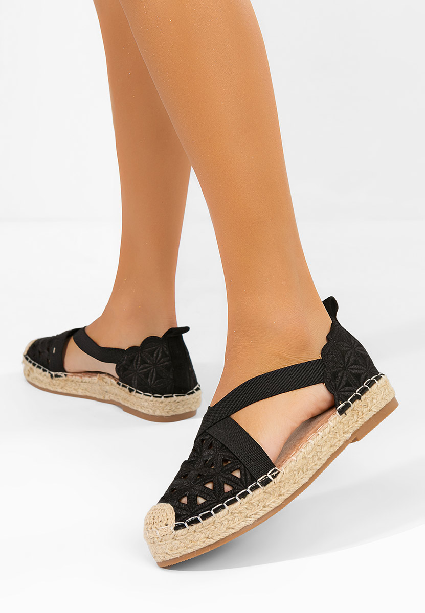 Feliania fekete női espadrilles