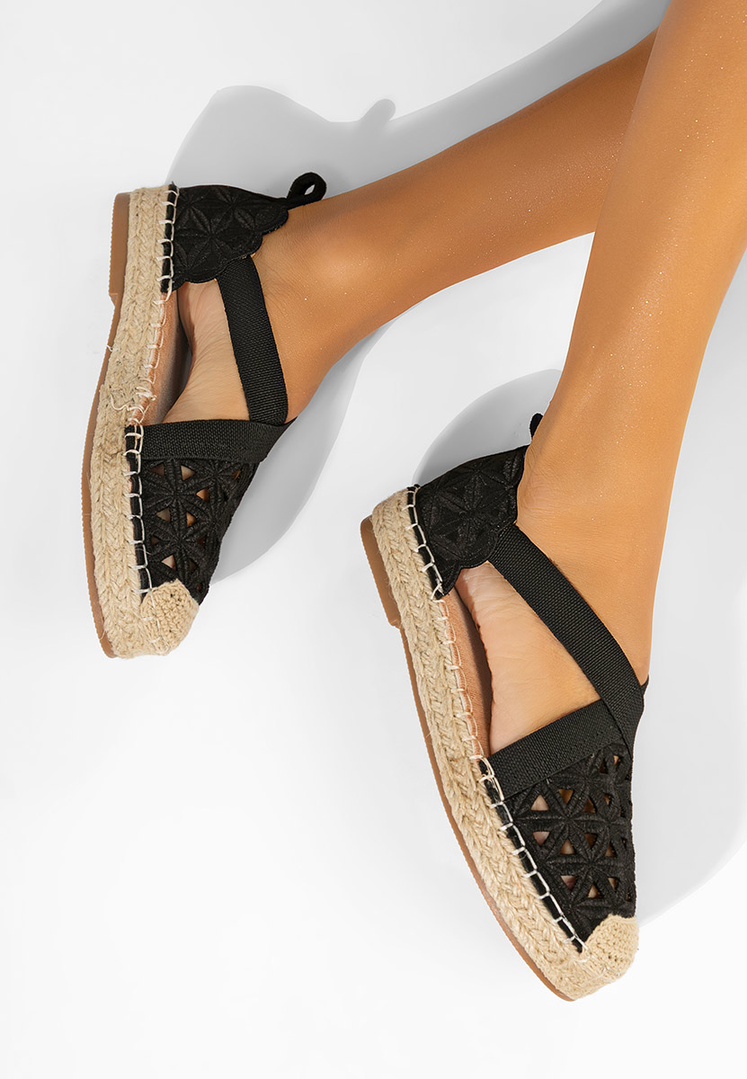 Feliania fekete női espadrilles