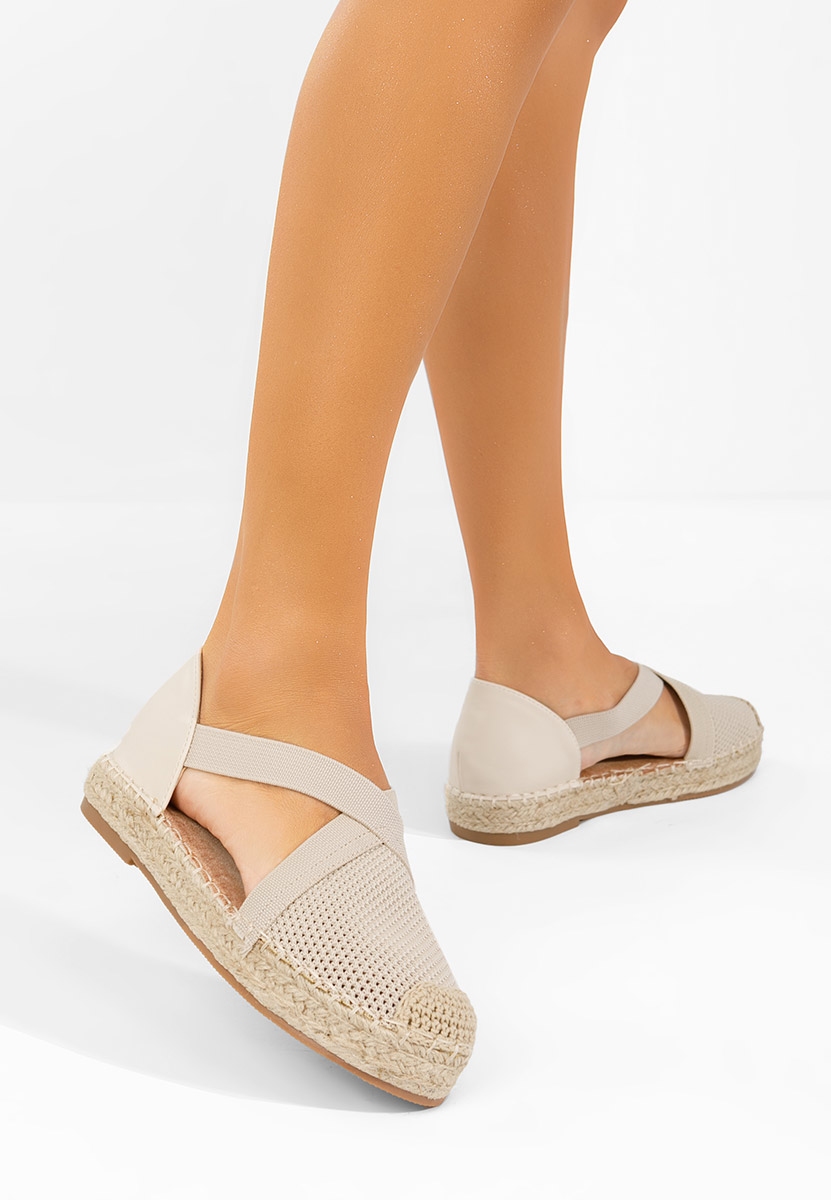 Fensy bézs női espadrilles