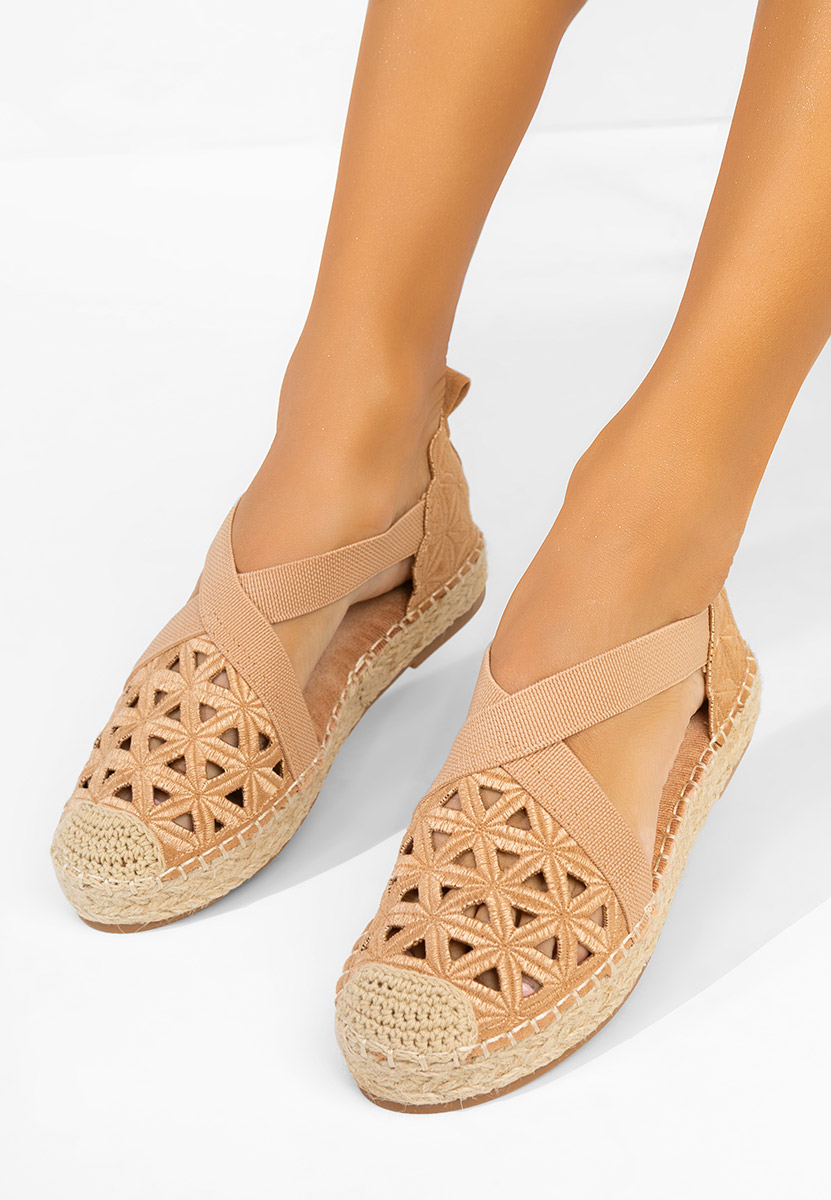 Feliania camel női espadrilles