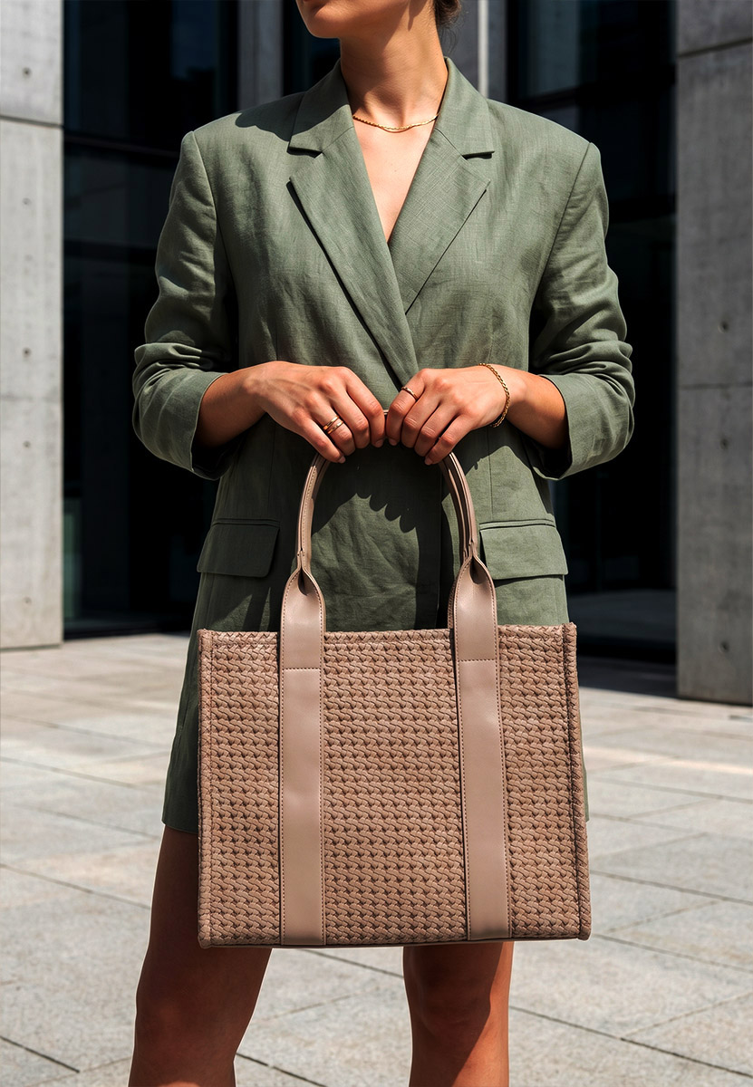 Diena khaki kézitáska