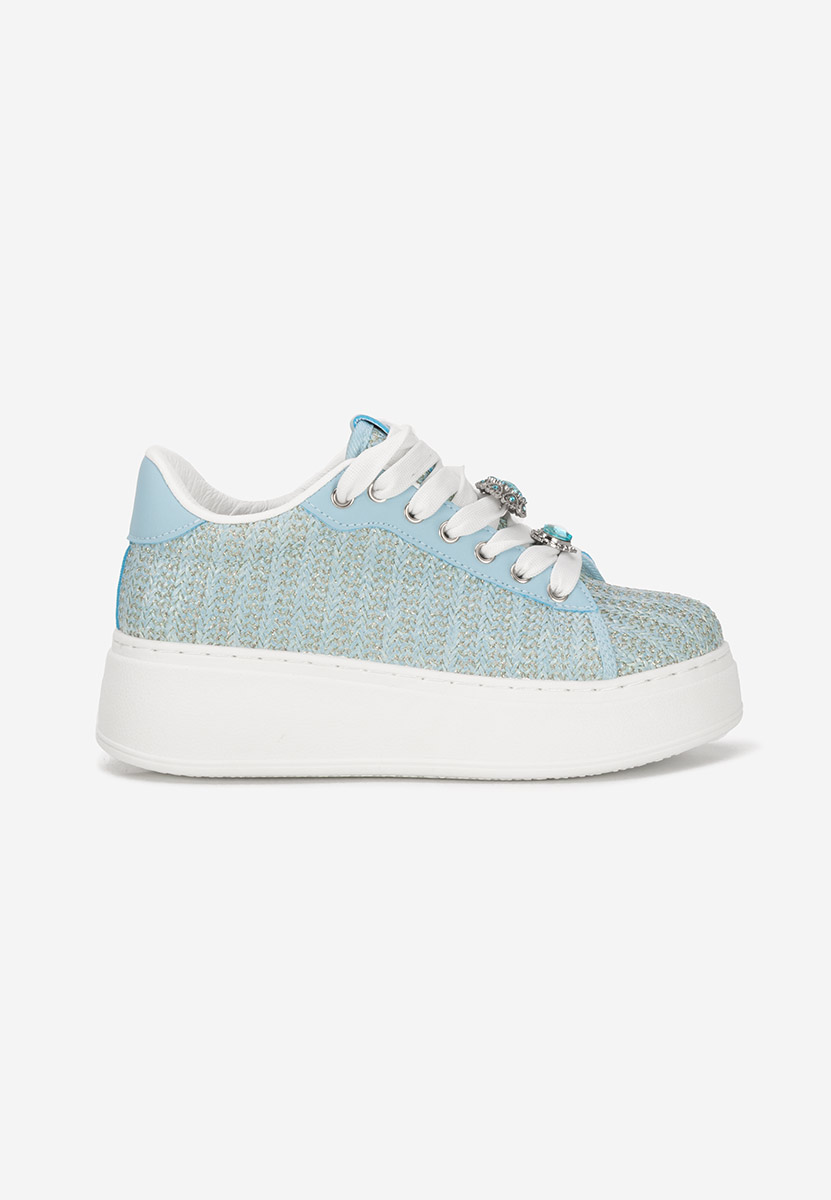 Havania kék telitalpú platform sneaker