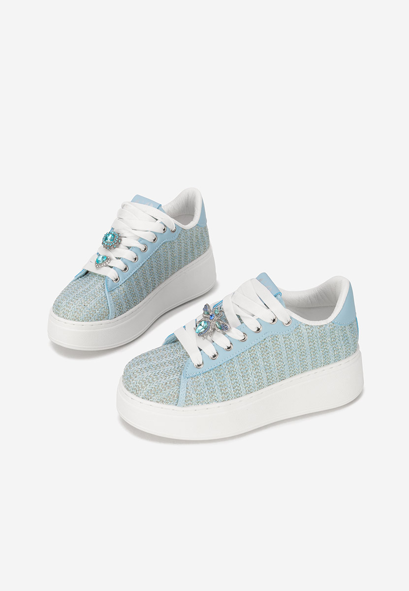 Havania kék telitalpú platform sneaker