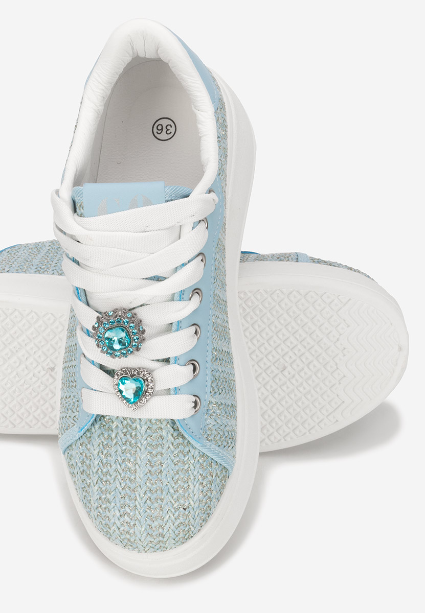 Havania kék telitalpú platform sneaker